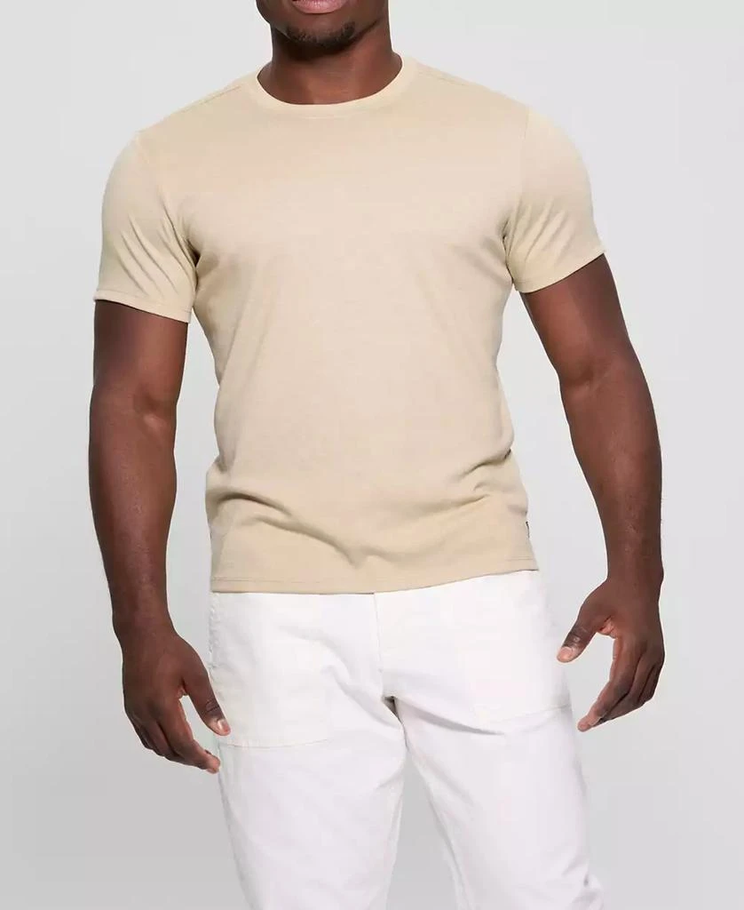 GUESS Men's Short Sleeve Solid Granada Crew Shirt 5