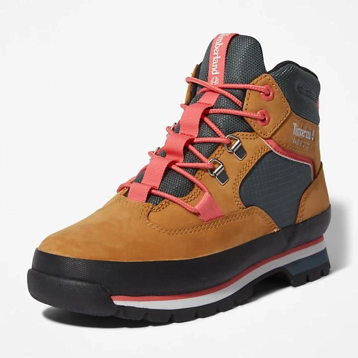 Timberland Euro Hiker Hiking Boot for Women in Yellow and Green 9