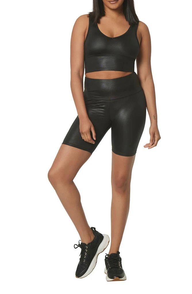 Marc New York by Andrew Marc Liquid Reversible Crop Tank Top 1