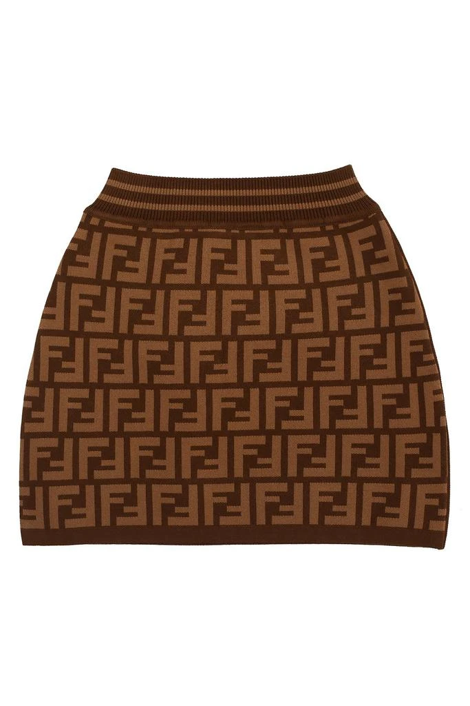 Fendi Fendi Kids FF Motif Knitted Skirt 2