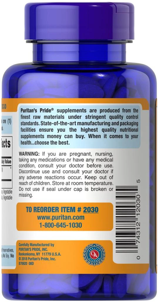 Puritan's Pride Citrus Bioflavonoids 1000 mg 100 Caplets 3