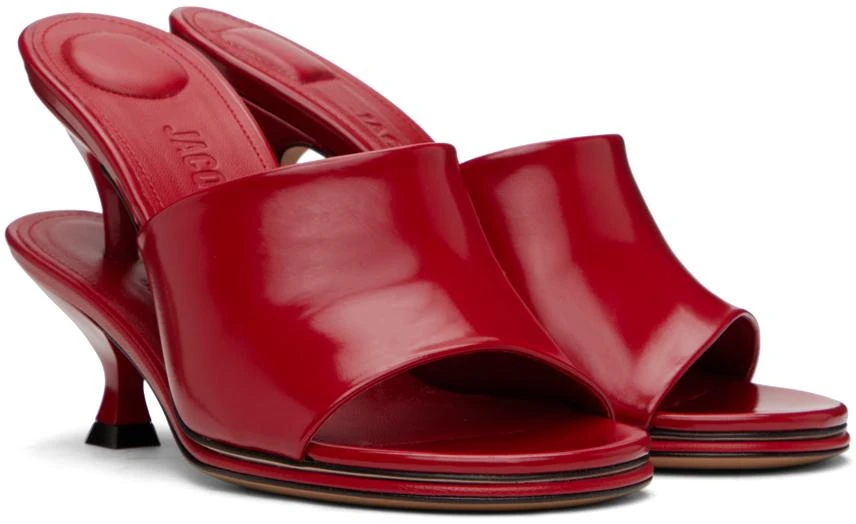 Jacquemus Red La Casa 'Les doubles mules' Heeled Sandals 4