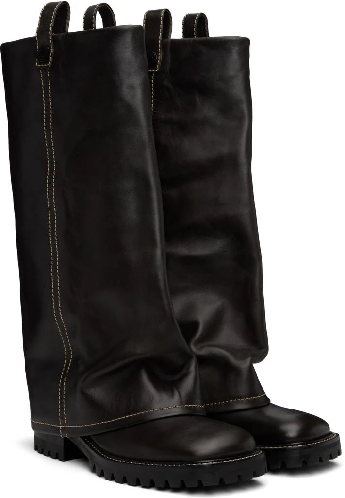 Acne Studios Brown Leather Boots 4
