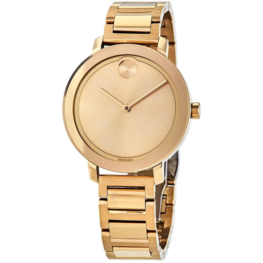Movado Open Box - Movado Bold Quartz Gold Dial Ladies Watch 3600648 1