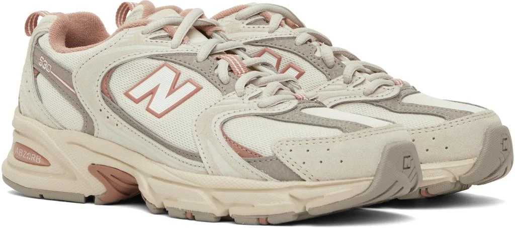 New Balance Gray & Pink 530 Sneakers 4