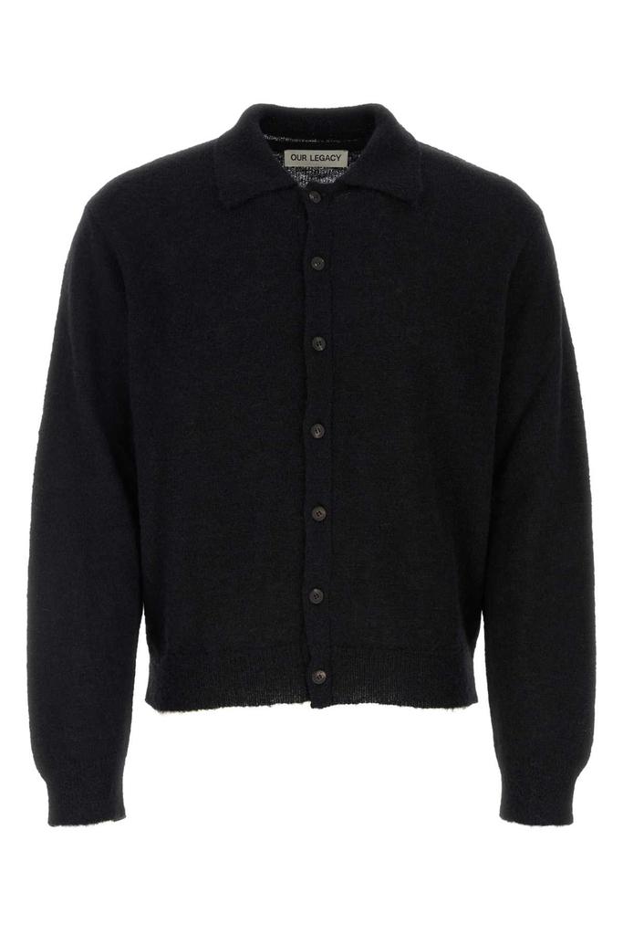 トップス OURLEGACY EVENINGPOLO Black Fuzzy Alpaca Our Legacy - Evening Polo Smokey Brown Fuzzy Alpaca