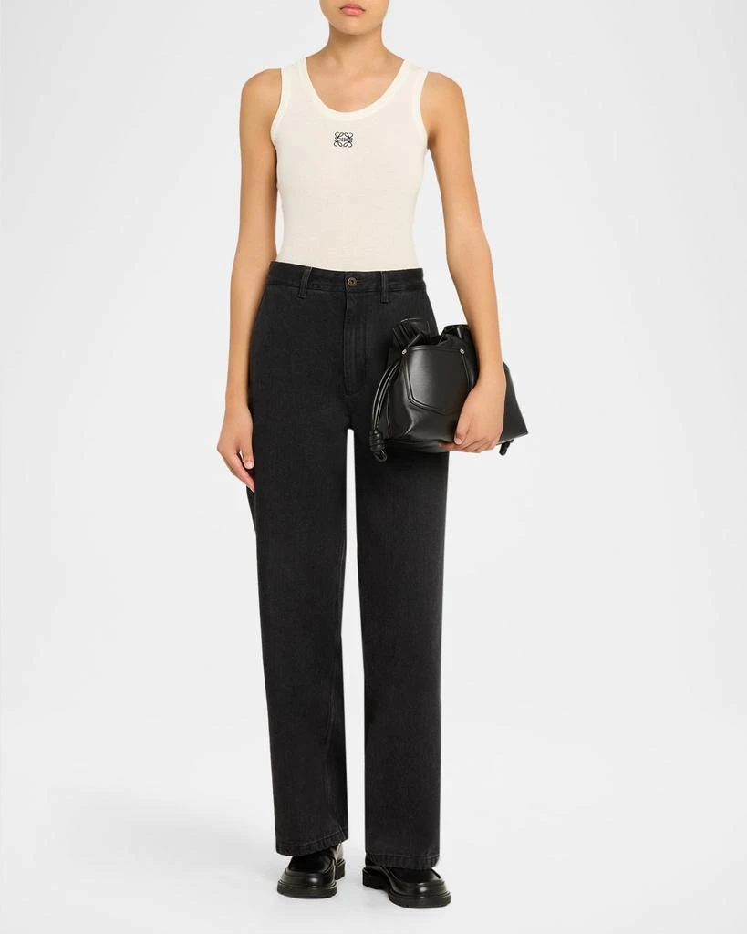 Loewe Flamenco Panta Clutch Bag in Leather 6