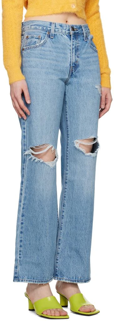 Levi's Blue Baggy Bootcut Jeans 2