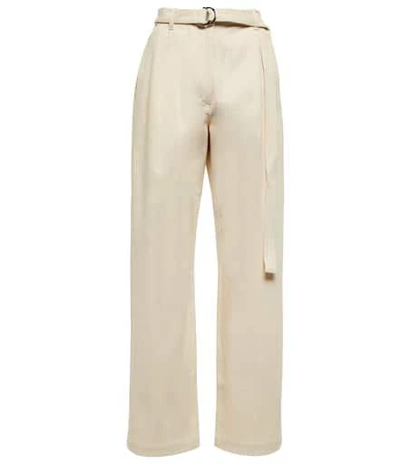 Peter Do Belted high-rise wide-leg jeans 1