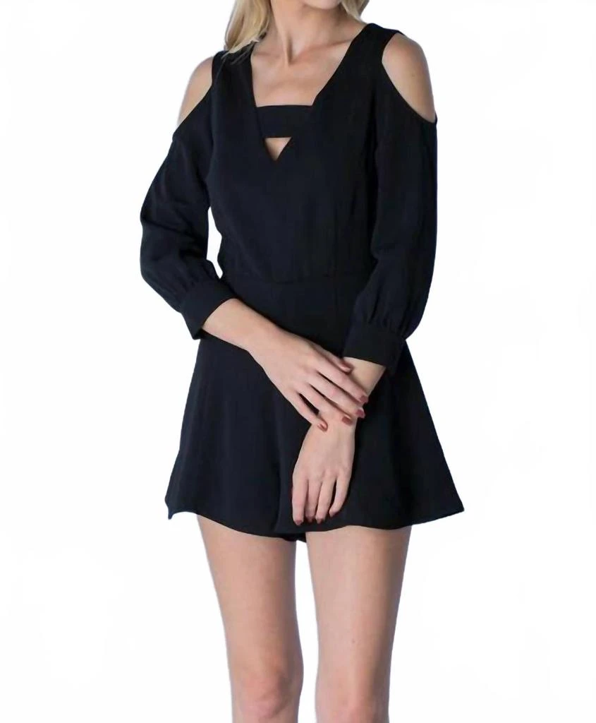 DO+BE Key Hole Romper In Black