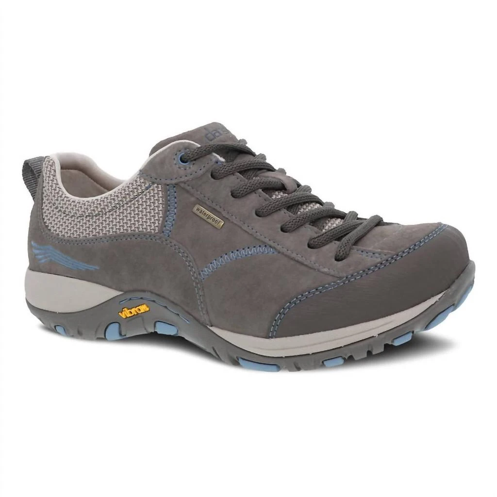 Dansko Women's Paisley Waterproof Sneaker In Grey 1