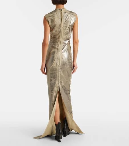 Rick Owens Coated denim maxi dress 3