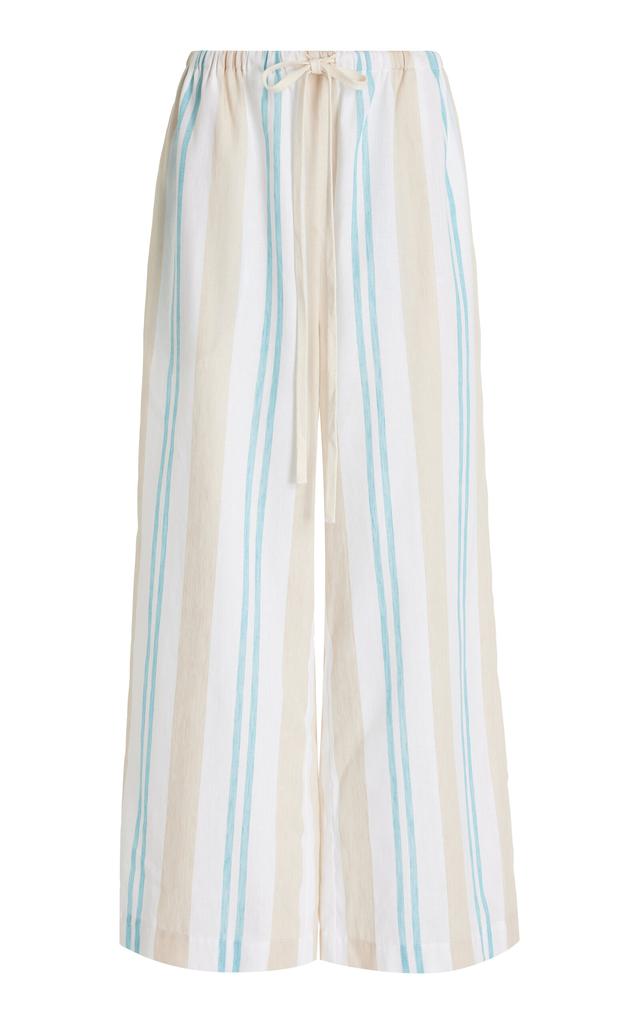 Bondi Born BONDI BORN - Arezzo Organic Linen-Cotton Wide-Leg Pant - Stripe - S - Moda Operandi