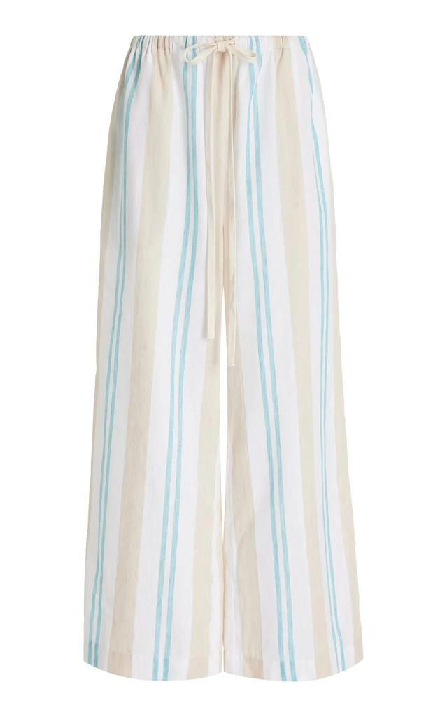 Bondi Born BONDI BORN - Arezzo Organic Linen-Cotton Wide-Leg Pant - Stripe - XL - Moda Operandi 1