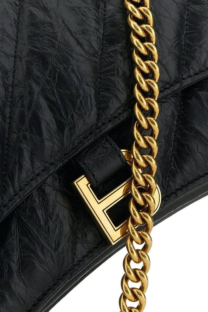 Balenciaga Black leather Crush S shoulder bag 3