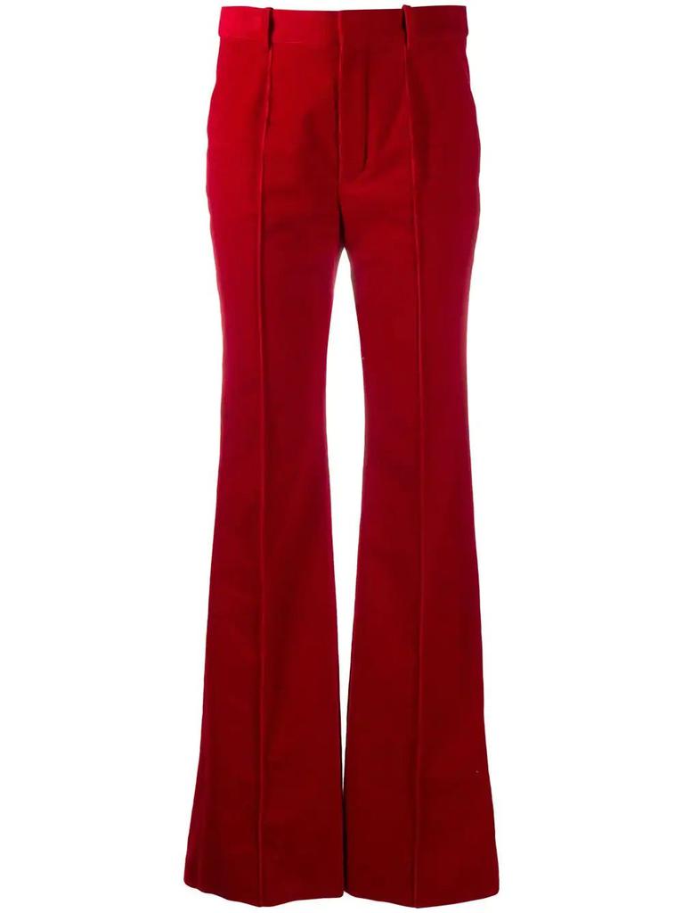 Yves Saint Laurent High-waisted straight-leg trousers
