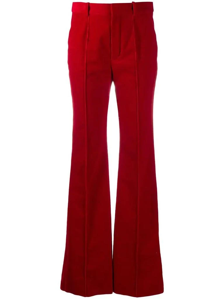 Yves Saint Laurent High-waisted straight-leg trousers 1