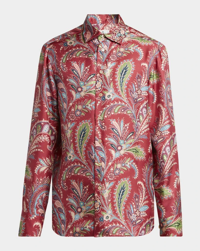 ETRO Men
s Silk Paisley Sport Shirt 1