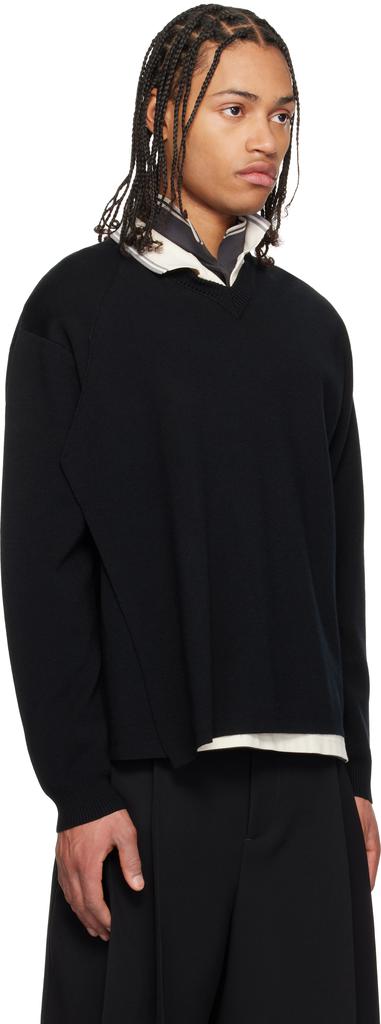 Craig Green Black Flag Knit Sweater