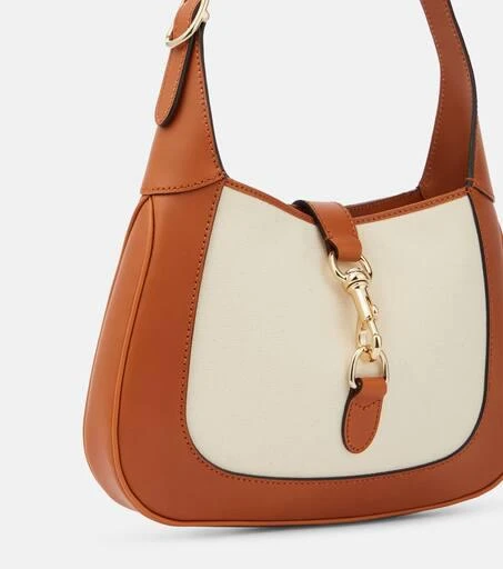 Gucci Gucci Jackie Small leather-trimmed shoulder bag 6