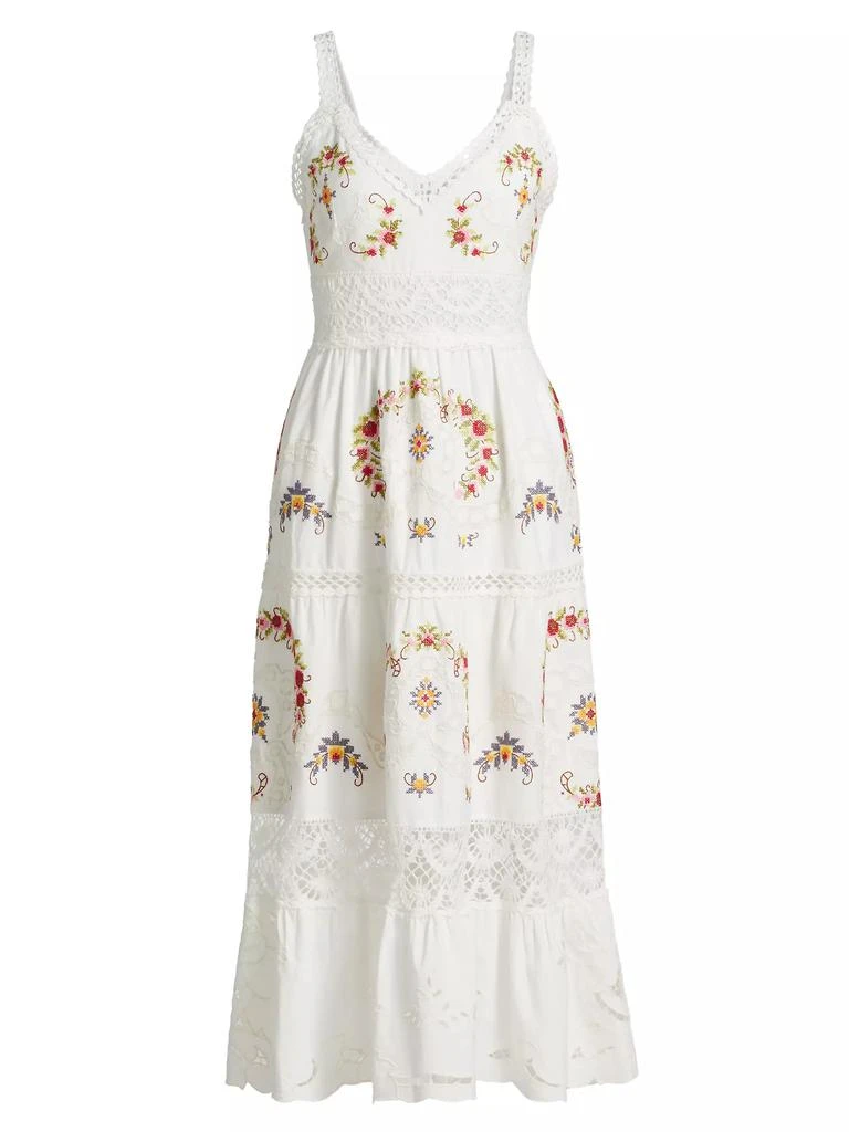 Sea Edwina Embroidered Cotton Midi-Dress 1