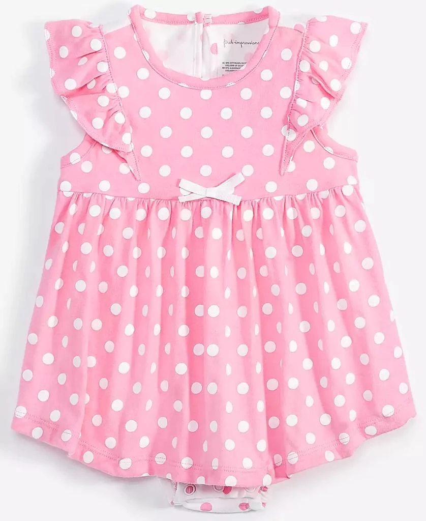 First Impressions Baby Girls Dot-Print Skirted Sunsuit, Exclusively at Macy's 1