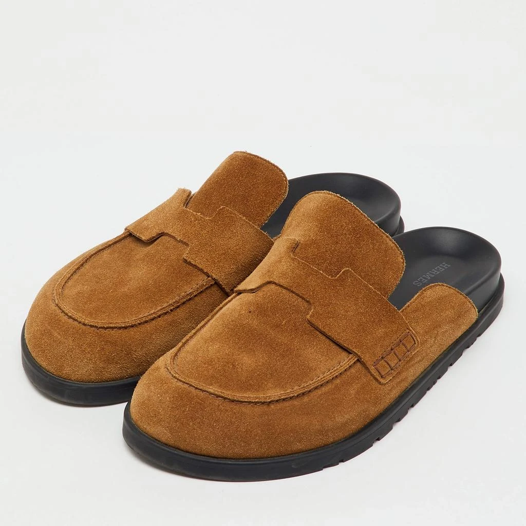 Hermes Brown Suede Go Mules Size 42.5 – On Sale Now with Up  display picture 2