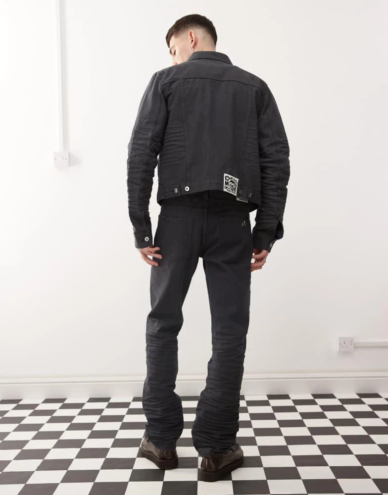 Cheap Monday Cheap Monday x Landon Barker Issue slim leg rigid coated jeans in black 5