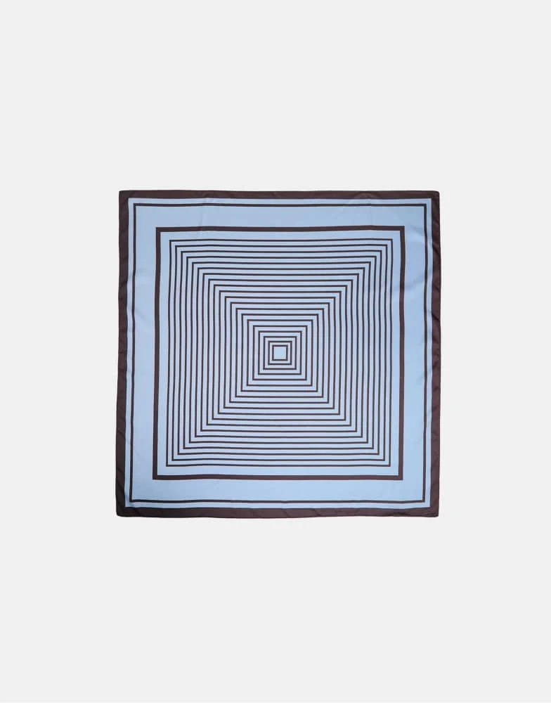 Stradivarius Stradivarius Checked line scarf in blue