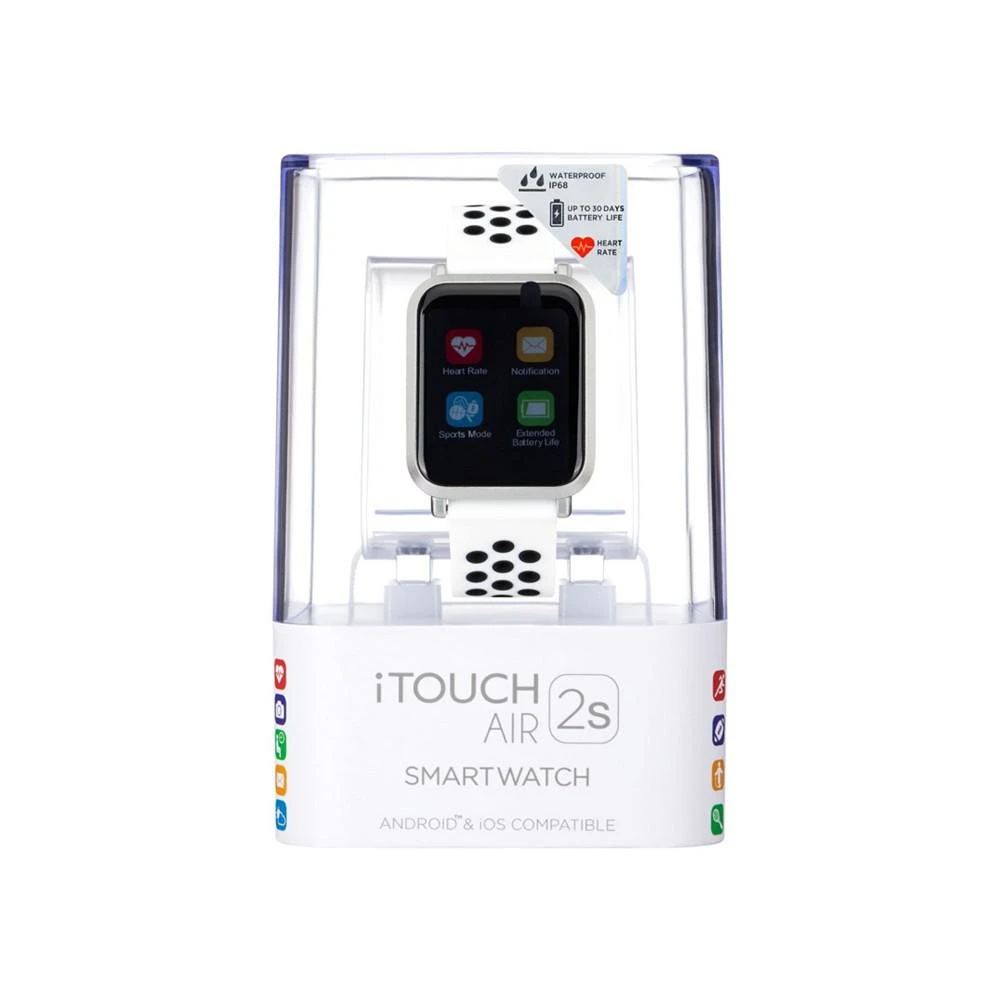 iTouch Unisex Air 2 Special Edition White Silicone Strap Smart Watch 5