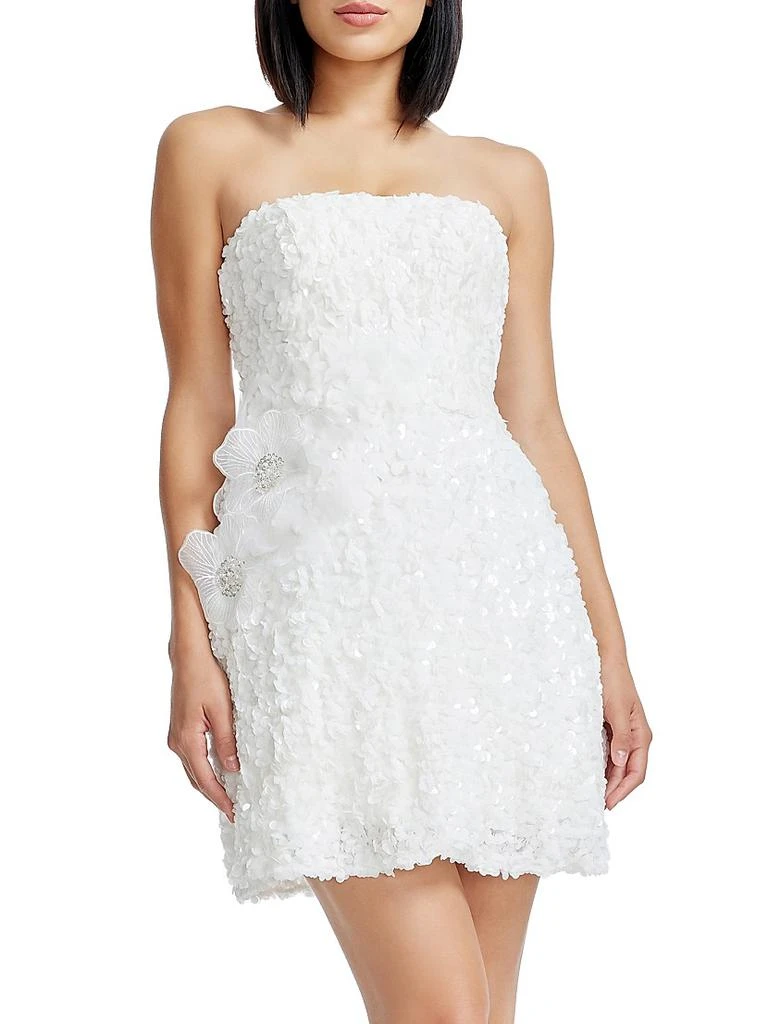 Dress The Population Sasha Embellished Strapless Fit & Flare Minidress 3