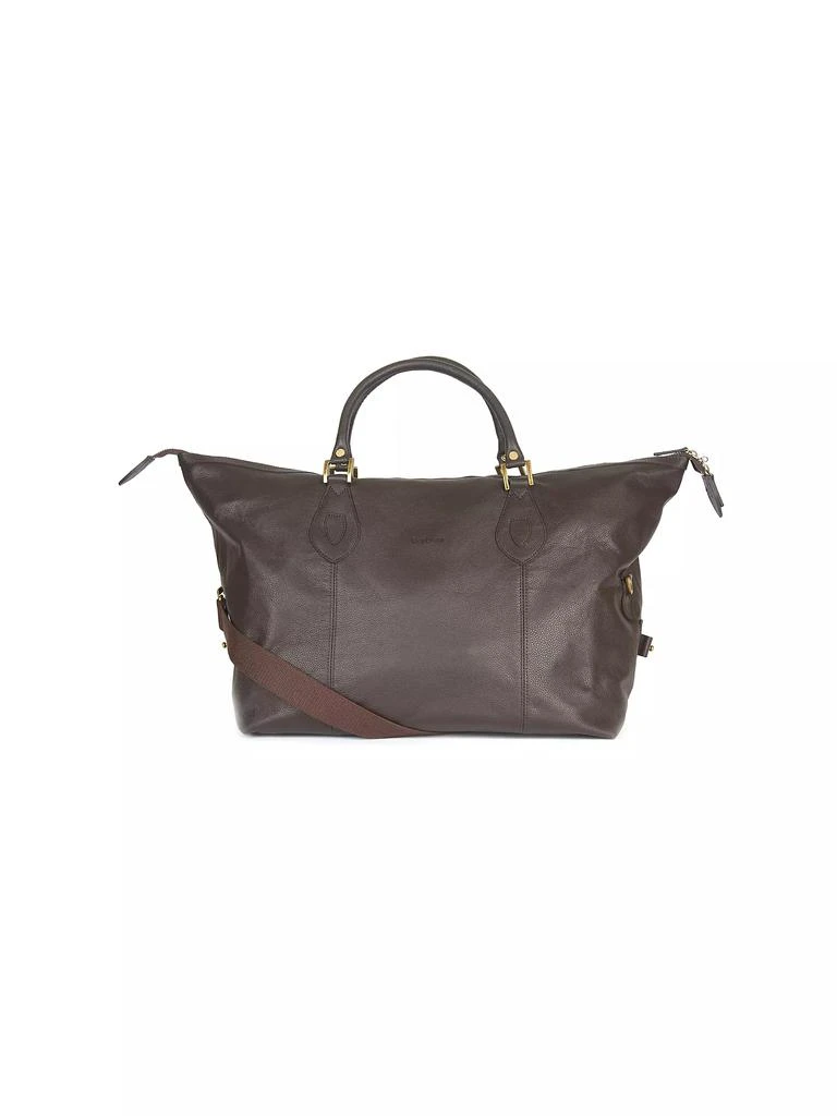 Barbour Medium Travel Explorer Leather Tote Bag 1