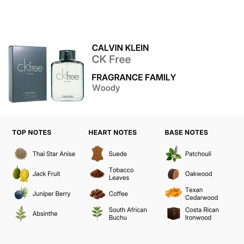 Calvin Klein Ck Free / Calvin Klein EDT Spray 3.4 oz (m) 3