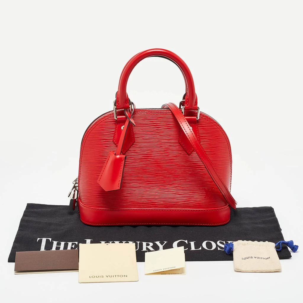 Louis Vuitton Louis Vuitton Coquelicot Epi Leather Alma BB Bag 11