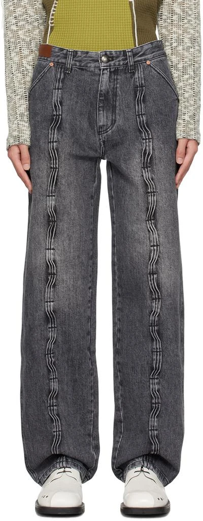 Andersson Bell Black Wave Jeans - Jeans - BeyondStyle
