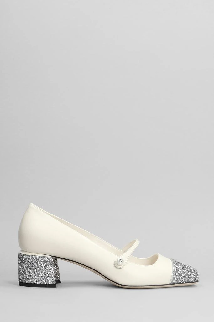 Jimmy Choo Elisa 45 Pumps In Beige Leather 1