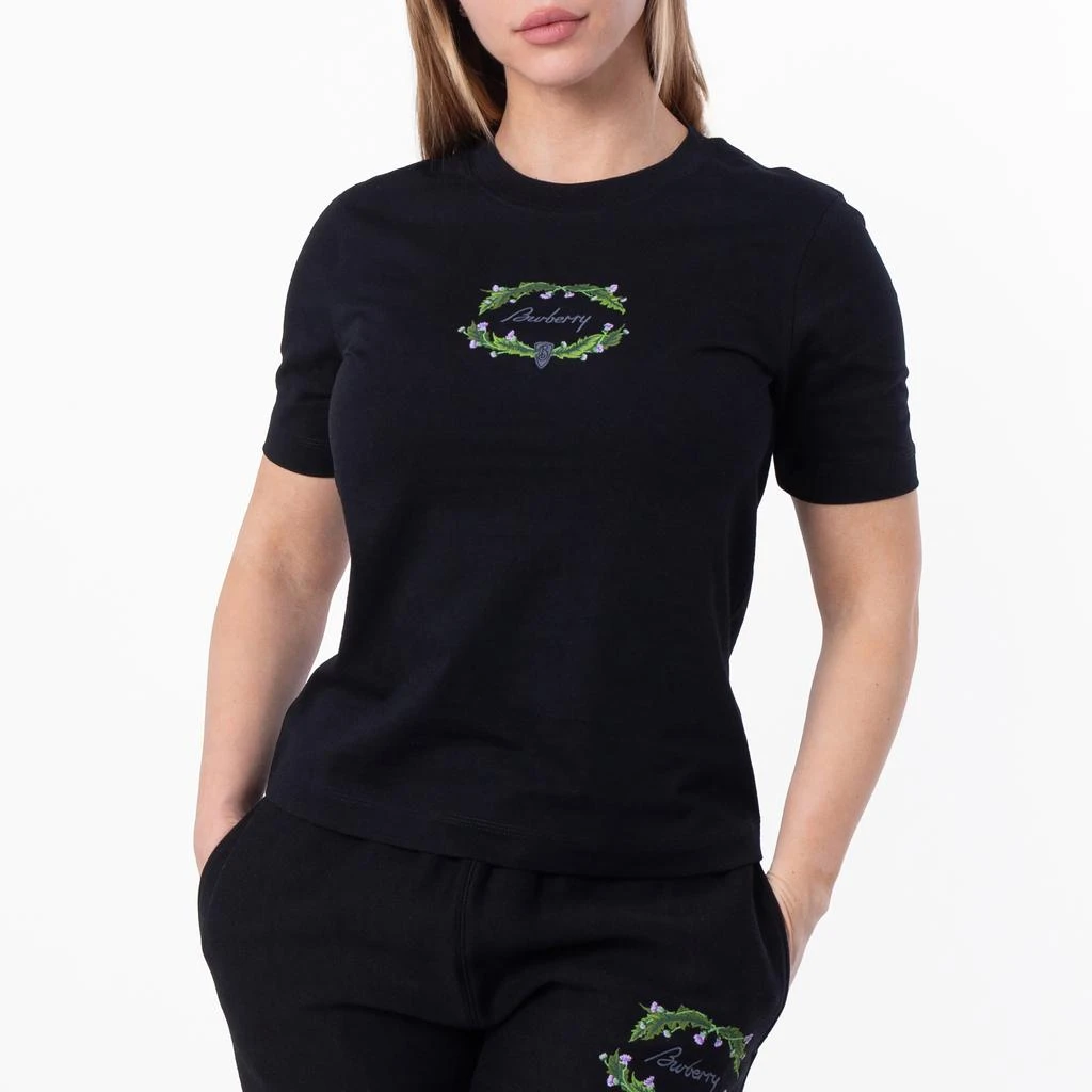 Burberry Thistle Logo Cotton T-Shirt