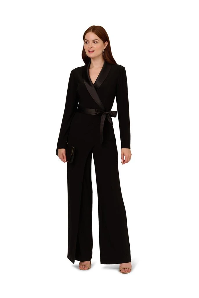 Adrianna Papell Jersey combo tuxedo jumpsuit 4