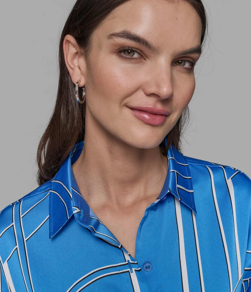 Karl Lagerfeld Paris SILKY BUTTON DOWN BLOUSE 6
