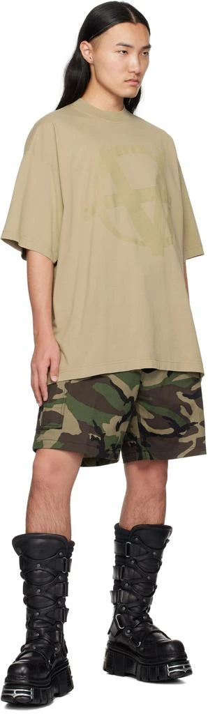 Vetements Khaki Camouflage Cargo Shorts 4