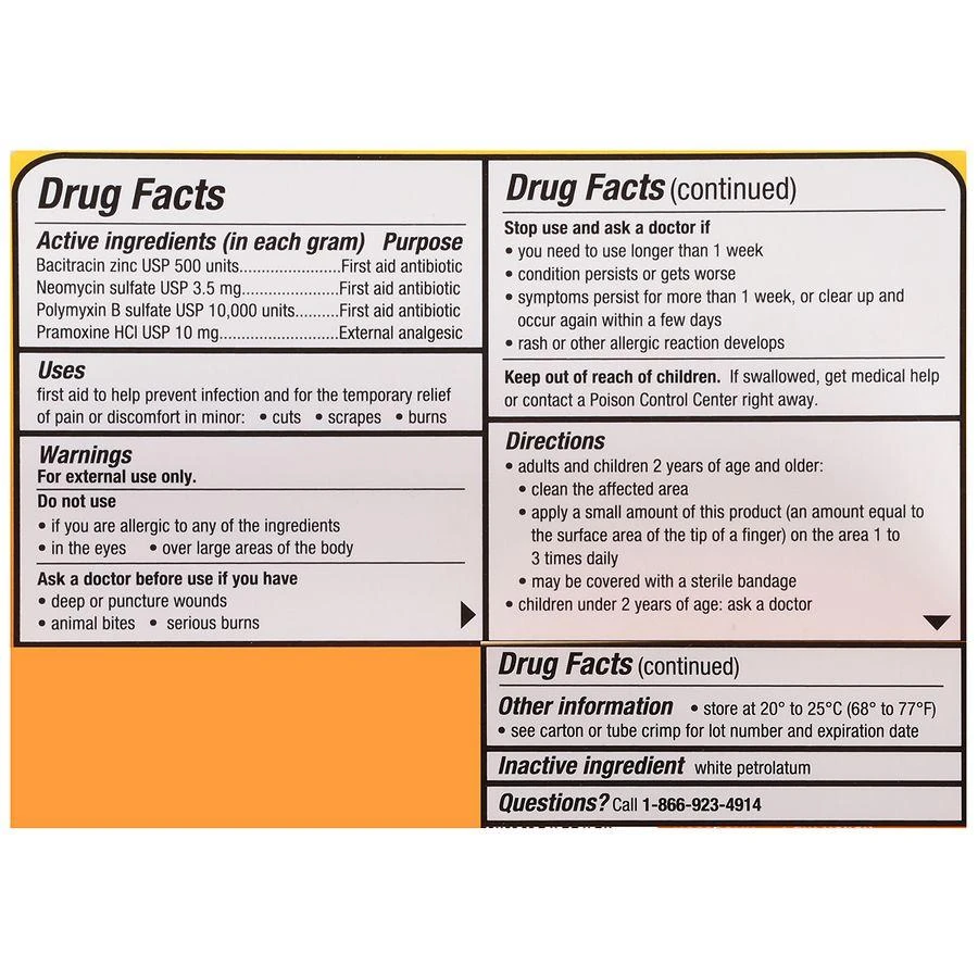 Walgreens Triple Antibiotic + Pain Relief Ointment Maximum Strength 5