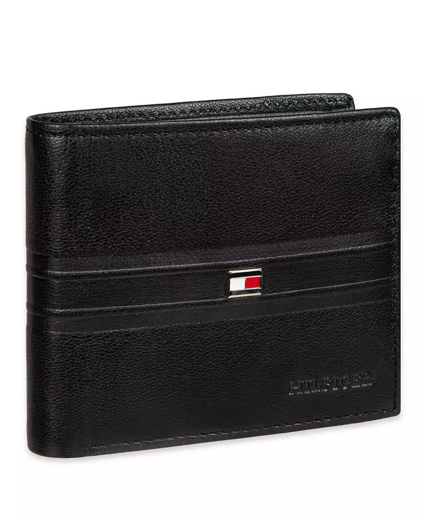 Tommy Hilfiger Men's RFID Stripe Embossed Bifold Traveler Wallet 2
