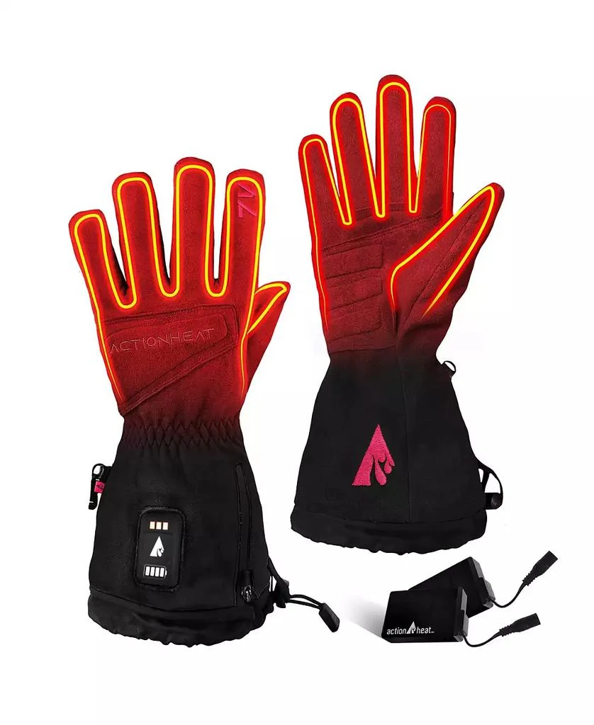 ActionHeat Men's 7V Rugged Leather Heated Work Gloves - Unisex 6