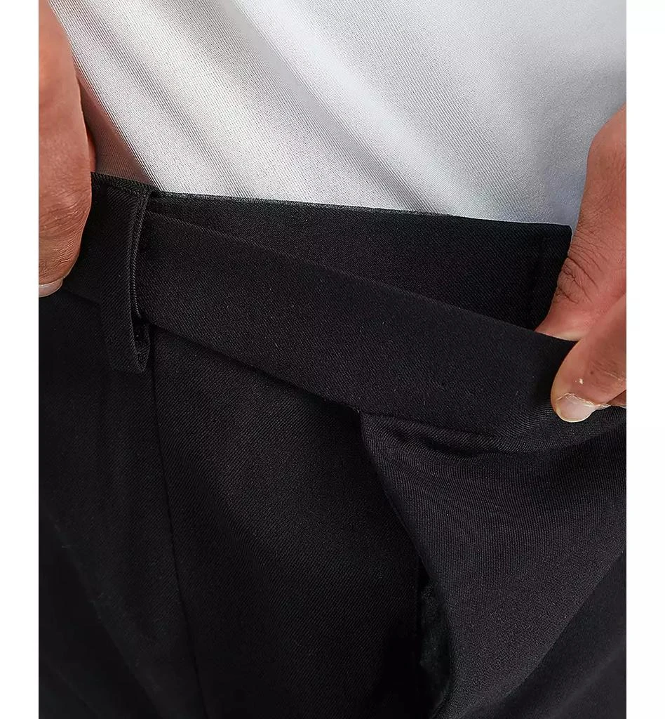 Haggar Men's Premium Comfort Stretch Classic-Fit Solid Flat Front Dress Pants 6