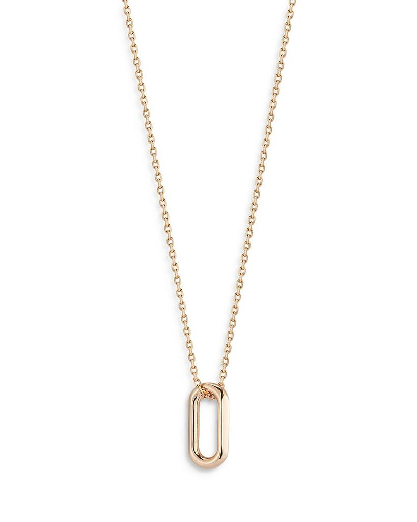 Walters Faith 18K Rose Gold Saxon Mini Link Pendant Necklace, 16" 3