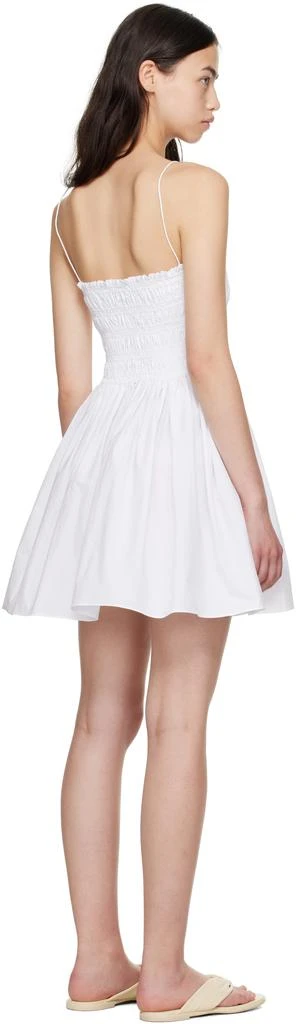 Matteau White Shirred Bodice Minidress 3