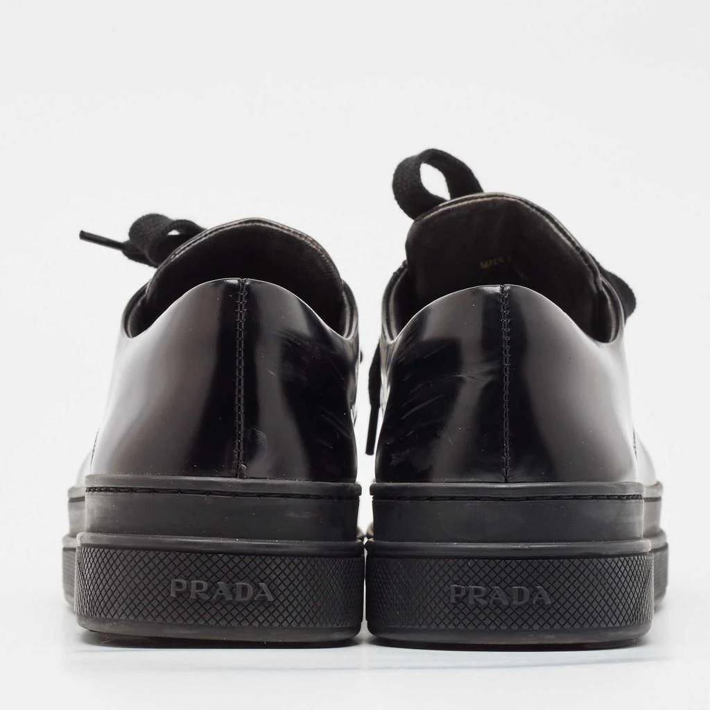 Prada Prada Black Leather Lace Up Oxford Sneakers Size 41 5