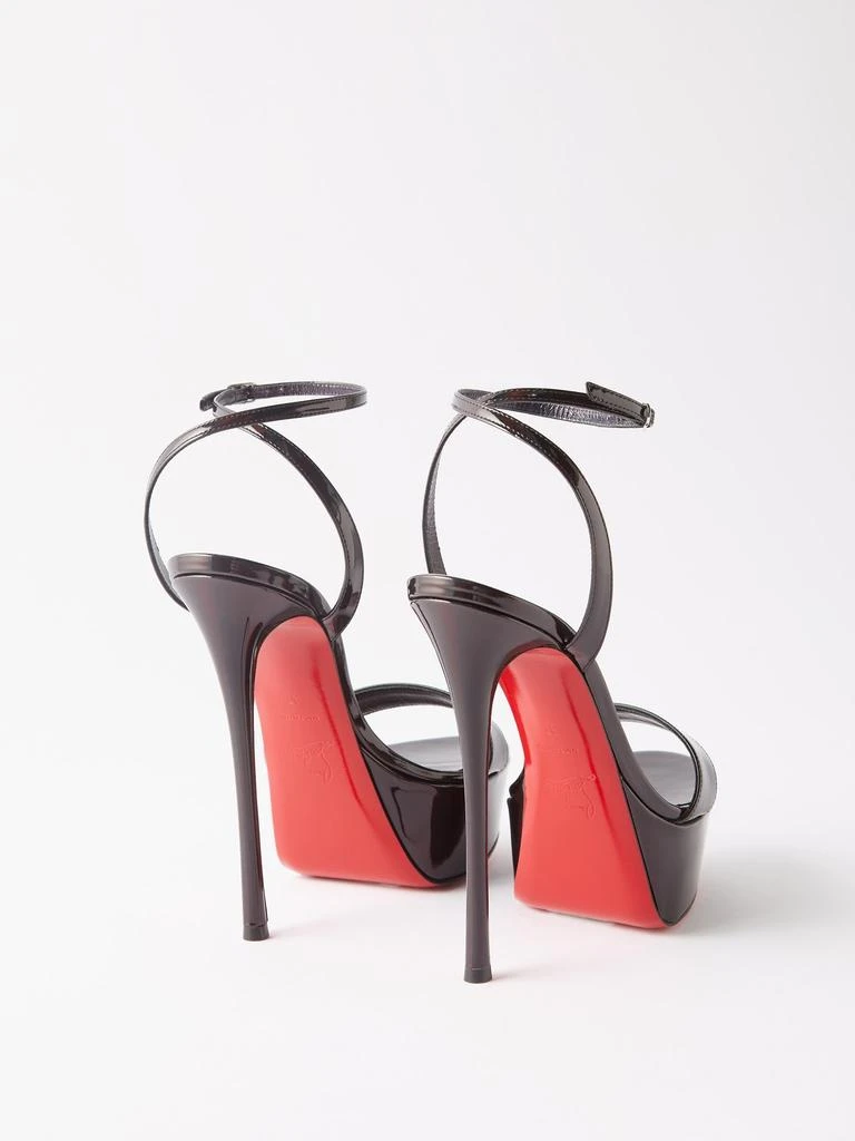 Louboutin Loubi Queen Black Strappy Louboutins Christian Louboutin