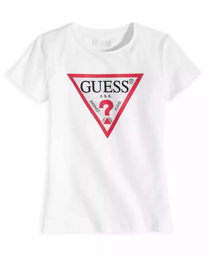GUESS Big Girls Triangle Rhinestone Logo T-shirt 3