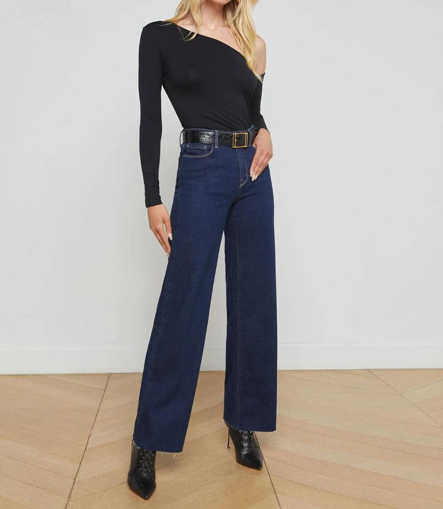 L'Agence L'Agence - Scottie High Rise Wide Leg Jean 4